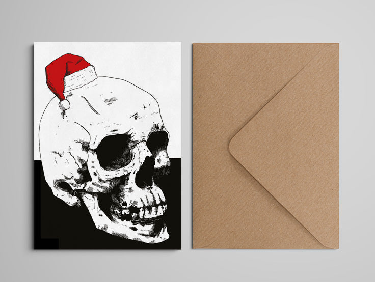 Christmas Card - Skull - Large - A5