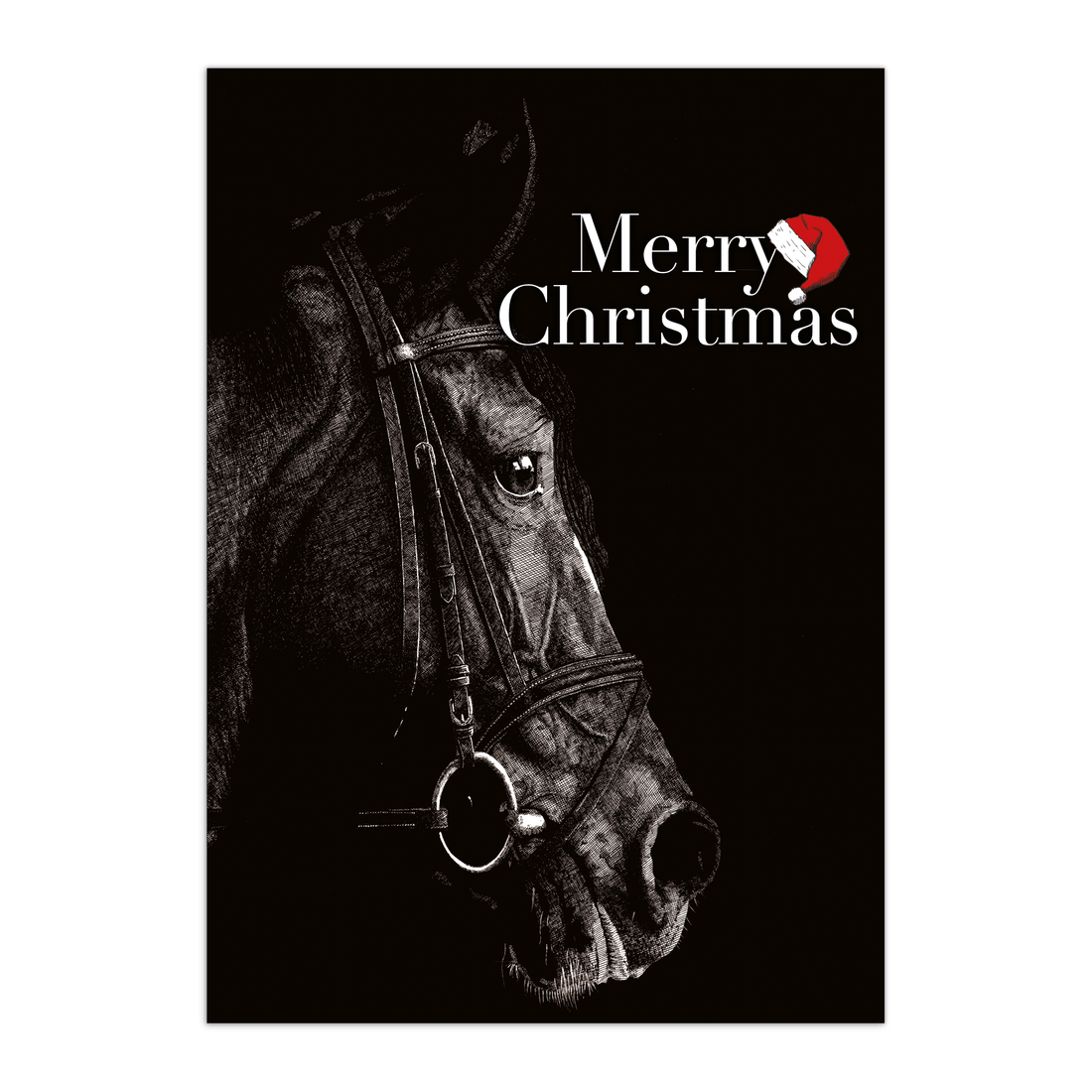 Christmas Card - Horse 01 - Small - A6
