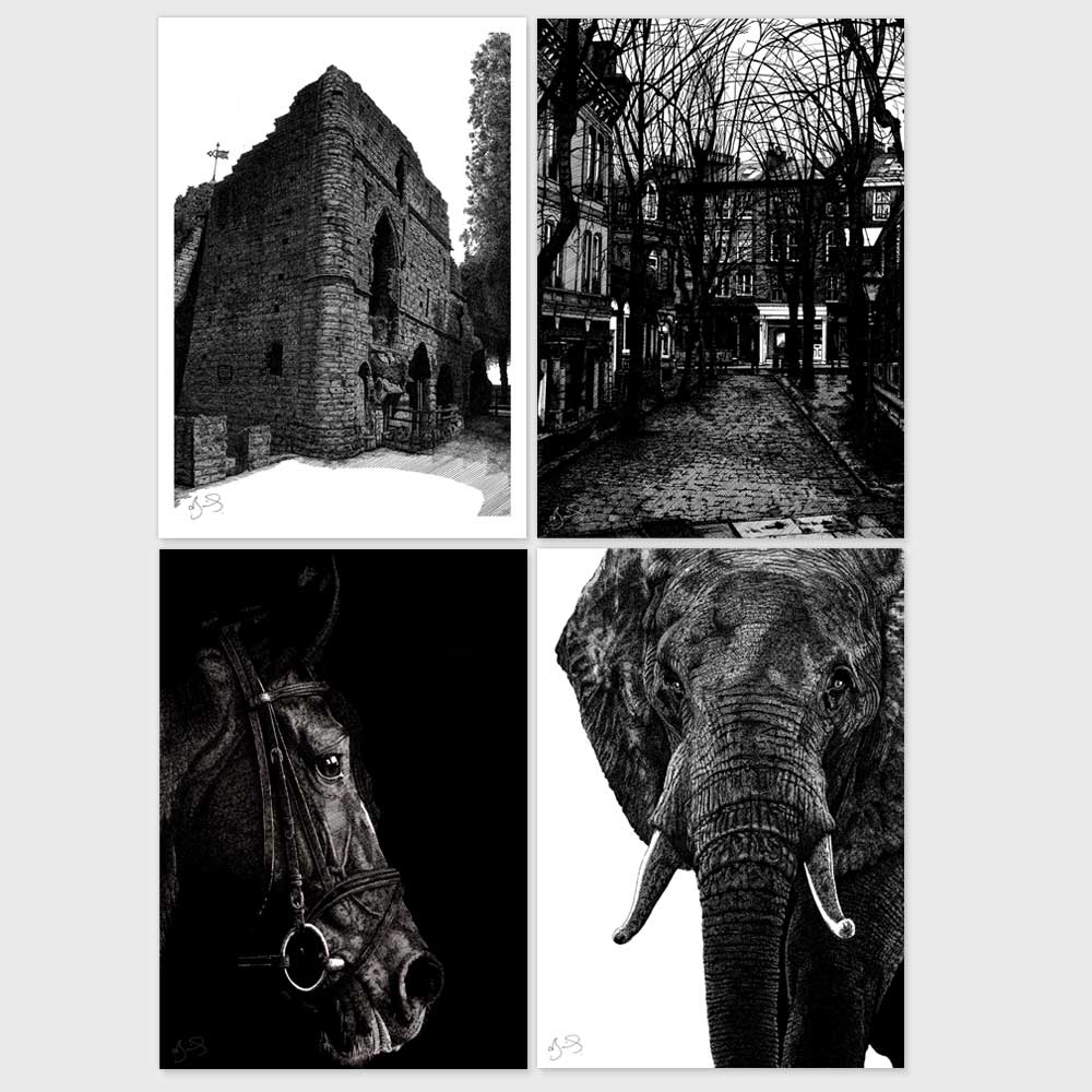 Pack of 4 Postcards